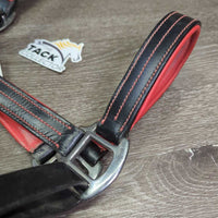{added Leather Halter, adj, snap & Leather Chain Lead Shank *vgc, dirty
