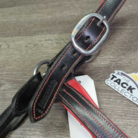 {added Leather Halter, adj, snap & Leather Chain Lead Shank *vgc, dirty
