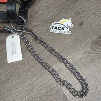 {added Leather Halter, adj, snap & Leather Chain Lead Shank *vgc, dirty
