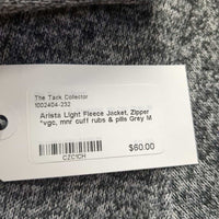 Light Fleece Jacket, Zipper *vgc, mnr cuff rubs & pills
