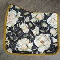 Quilt Satin Dressage Pad, 1x piping, bag *new, 0 tags, v. mnr snag
