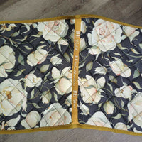 Quilt Satin Dressage Pad, 1x piping, bag *new, 0 tags, v. mnr snag
