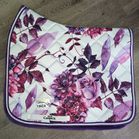 Quilt Satin Dressage Pad, 2x piping *vgc, mnr dirt, hair, rubs, stains?
