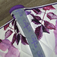 Quilt Satin Dressage Pad, 2x piping *vgc, mnr dirt, hair, rubs, stains?
