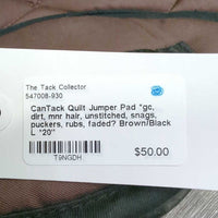 Quilt Jumper Pad *gc, dirt, mnr hair, unstitched, snags, puckers, rubs, faded?
