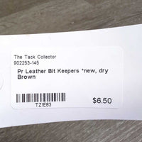 Pr Leather Bit Keepers *new, dry
