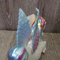Glittery Unicorn - Pegasus Ornament *gc, broken horn, broken ear
