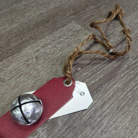 5 Bell Door?Wall Leather Hanger, Twine Rope * *xc/like new
