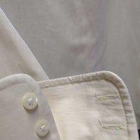 LS Show Shirt, 2x Button Collars *gc, crinkled, older, mnr stains, cuff rubs & frays

