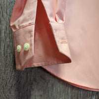 LS Show Shirt, 2x Velcro Collars *vgc/xc, mnr seam puckers, cuff rubs & stains, older
