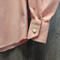 LS Show Shirt, 2x Velcro Collars *vgc/xc, mnr seam puckers, cuff rubs & stains, older
