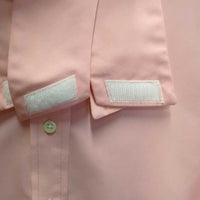 LS Show Shirt, 2x Velcro Collars *vgc/xc, mnr seam puckers, cuff rubs & stains, older
