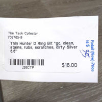 Thin Hunter D Ring Bit *gc, clean, stains, rubs, scratches, dirty
