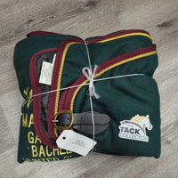 Wool Show Cooler, Leather & Tail Trim "Willow Grove Champ" *vgc/xc, clean, hair, older
