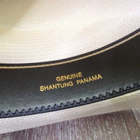 Genuine Shantung Panama Straw Western Hat *vgc, mnr stains & bent brim
