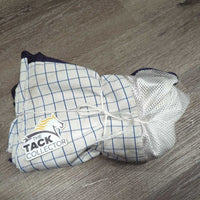 Cotton Sun Sheet - Fly Neck ONLY *gc, clean, mnr stains & threads
