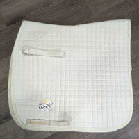 Quilt Dressage Pad *gc, clean, hairy, pilly, rubs, mnr dingy, stains, holes, puckers
