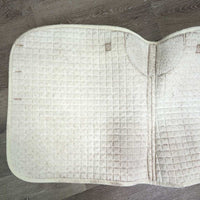 Quilt Dressage Pad *gc, clean, hairy, pilly, rubs, mnr dingy, stains, holes, puckers
