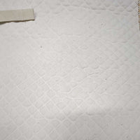 Quilt Dressage Saddle Pad, Piping "Equi-Products" *gc, clean, stains, puckers, undone stitching, older. twisted piping
