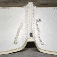 Quilt Dressage Saddle Pad, Piping "Equi-Products" *gc, clean, stains, puckers, undone stitching, older. twisted piping
