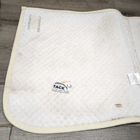 Quilt Dressage Saddle Pad, Piping "Equi-Products" *gc, clean, stains, puckers, undone stitching, older. twisted piping
