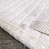 Quilt Dressage Pad *gc/fair, clean, hairy, pilly, holes, mnr dingy, stains, rubs, puckers
