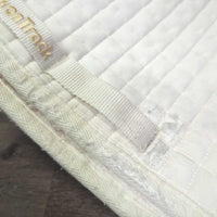 Quilt Dressage Pad *gc/fair, clean, hairy, pilly, holes, mnr dingy, stains, rubs, puckers
