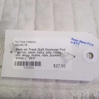 Quilt Dressage Pad *gc/fair, clean, hairy, pilly, holes, mnr dingy, stains, rubs, puckers
