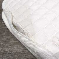 Quilt Dressage Pad *fair, hairy, pilly, unstitched, holes, mnr stains, dingy, rubs threads
