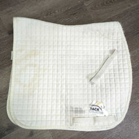 Quilt Dressage Pad *gc/fair, hairy, pilly, rubs, holes, mnr stains, dingy, threads, puckers
