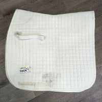 Quilt Dressage Pad *gc/fair, hairy, pilly, rubs, holes, mnr stains, dingy, threads, puckers

