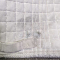Quilt Dressage Pad *gc/fair, hairy, pilly, rubs, holes, mnr stains, dingy, threads, puckers
