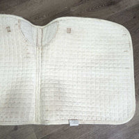 Quilt Dressage Pad *gc/fair, hairy, pilly, rubs, holes, mnr stains, dingy, threads, puckers
