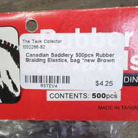 500pcs Rubber Braiding Elastics, bag *new
