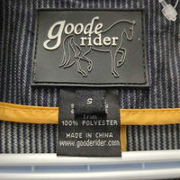 Zip Up Denim Vest, Zipper *vgc, seam puckers, clumpy fleece edges, thread, older
