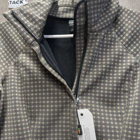 Fleece Lined Jacket, Zipper *gc, hairy lining, collar corners & cuffs: rubs, fading & pills
