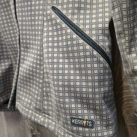 Fleece Lined Jacket, Zipper *gc, hairy lining, collar corners & cuffs: rubs, fading & pills
