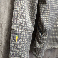 Fleece Lined Jacket, Zipper *gc, hairy lining, collar corners & cuffs: rubs, fading & pills
