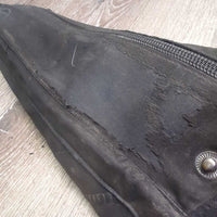 JUNIORS Synthetic Half Chaps *fair, peeling, dirt, rubs, v.stretched els
