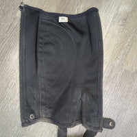 JUNIORS Synthetic Half Chaps *fair, peeling, dirt, rubs, v.stretched els
