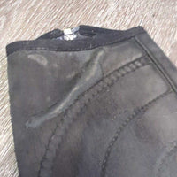 JUNIORS Synthetic Half Chaps *fair, peeling, dirt, rubs, v.stretched els
