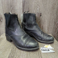 Paddock Boots, zips *gc, older, clean, rubs, scuffs, creases, residue, stretched elastic, scratches, heel rubs
