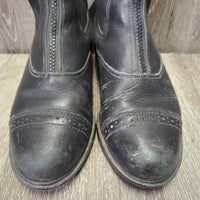 Paddock Boots, zips *gc, older, clean, rubs, scuffs, creases, residue, stretched elastic, scratches, heel rubs

