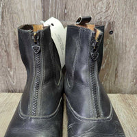 Paddock Boots, zips *gc, older, clean, rubs, scuffs, creases, residue, stretched elastic, scratches, heel rubs

