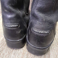 Paddock Boots, zips *gc, older, clean, rubs, scuffs, creases, residue, stretched elastic, scratches, heel rubs
