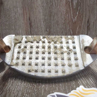 Wide Base Aluminum Stirrup Irons *gc, dirty, clumpy mud, scratches, scrapes, peeling, raised screw
