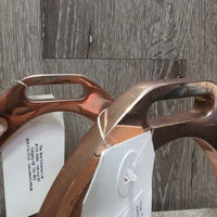 Wide Base Aluminum Stirrup Irons *gc, dirty, clumpy mud, scratches, scrapes, peeling, raised screw
