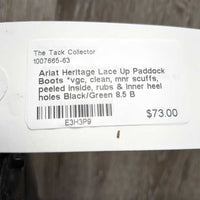 Lace Up Paddock Boots *vgc, clean, mnr scuffs, peeled inside, rubs & inner heel holes
