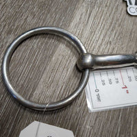 Thin French Link Loose Ring Snaffle, Half Moon Center *vgc, clean, mnr residue, rubs & scratches
