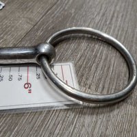 Thin French Link Loose Ring Snaffle, Half Moon Center *vgc, clean, mnr residue, rubs & scratches
